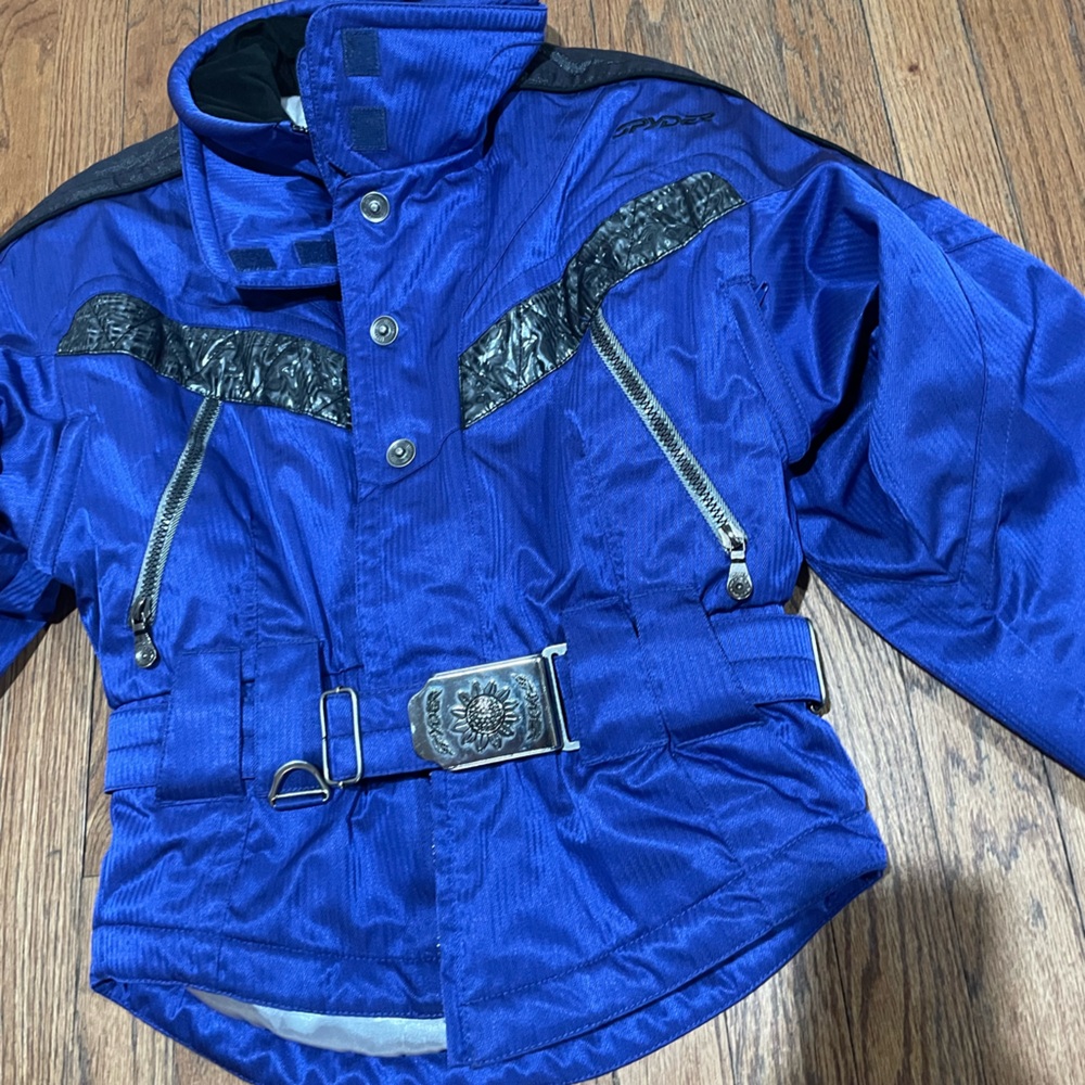 Picabo and Spyder blue ski jacket